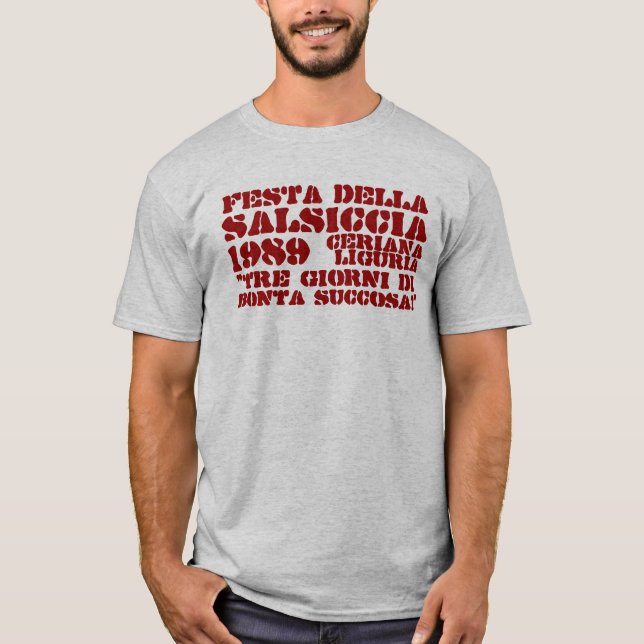 Camiseta Fest T de la salchicha de Ceriana (Anverso)