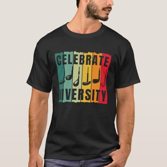 Camiseta Festejar al jugador de golf Diversity Golf Golf Go (Anverso)