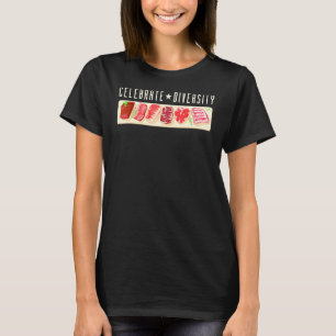 Camiseta Festejar la carne de bistec de bistec de diverso m