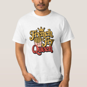 Camiseta Festejar las Fries francesas con arte divertido