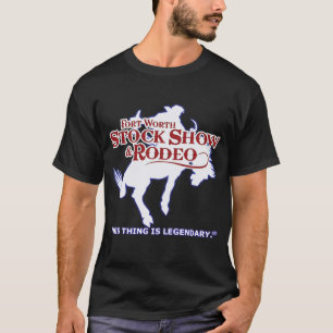 Camiseta Festejos y espectáculos de rodeo de Forth Worth