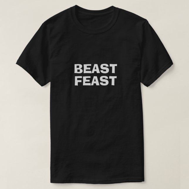 Camiseta Festín deportivo de novedad divertida BEAST FEAST (Diseño del anverso)