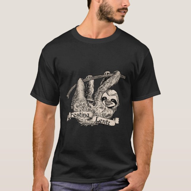 Camiseta Festina Lente Three Toed Sloth (Anverso)