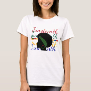 Camiseta Festiva de Juneteenth con Colores Panafri