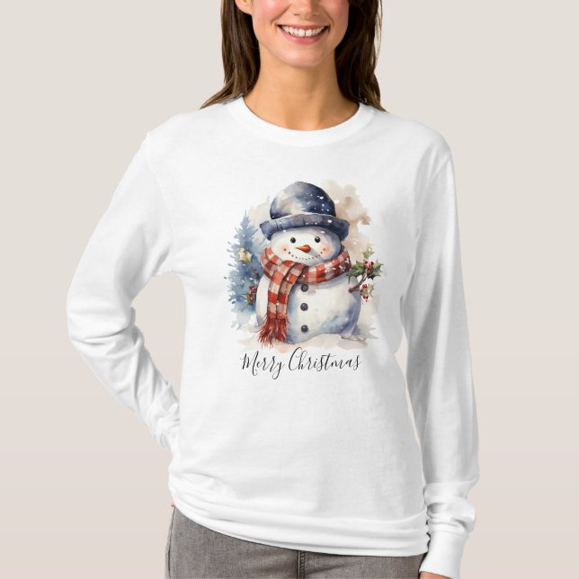Camiseta festiva de Navidades de invierno (Anverso)