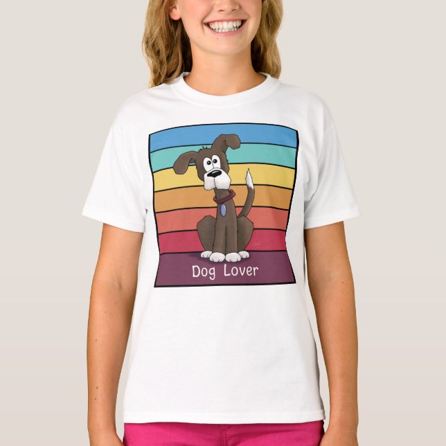 Camiseta festiva de perro amante (Anverso)