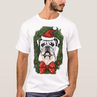 Camiseta festiva de perro de Santa Dog - Perfecto 