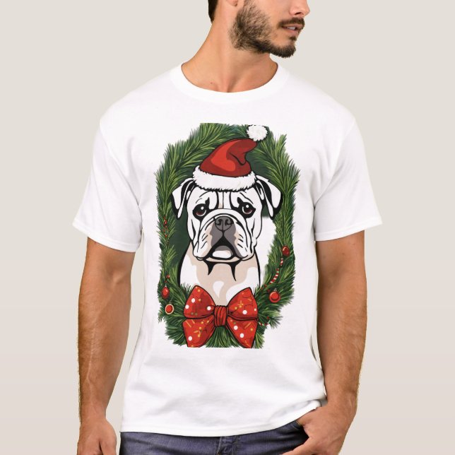 Camiseta festiva de perro de Santa Dog - Perfecto  (Anverso)