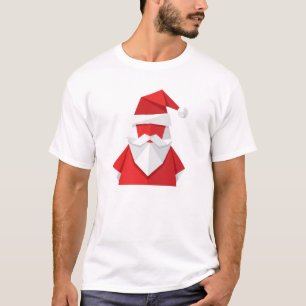 Camiseta Festiva de Santa Claus Geométrico de Orig