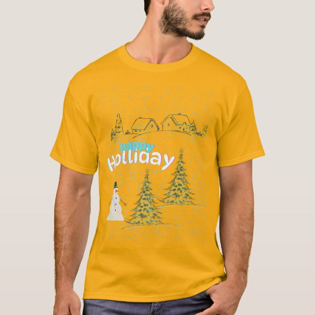 Camiseta festiva navideña (Anverso)
