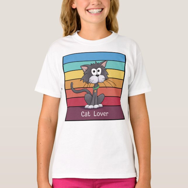Camiseta festiva para el amante del gato (Anverso)