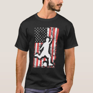 Camiseta FESTIVAL 365 Fútbol Bandera Grunge Estadounidense