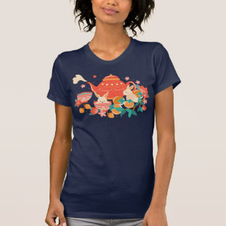 Camiseta Festival Chuseok de otoño de Teapot and Bunnies