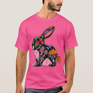 Camiseta Festival de arte de hongos Trippy Edm Bunny Psyche