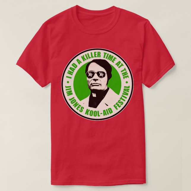 Camiseta Festival de Ayuda Jim Jones Kool (Diseño del anverso)