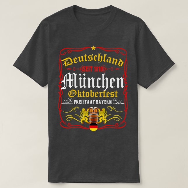 Camiseta Festival de Cervezas Alemanas de Oktoberfest 2021 (Diseño del anverso)