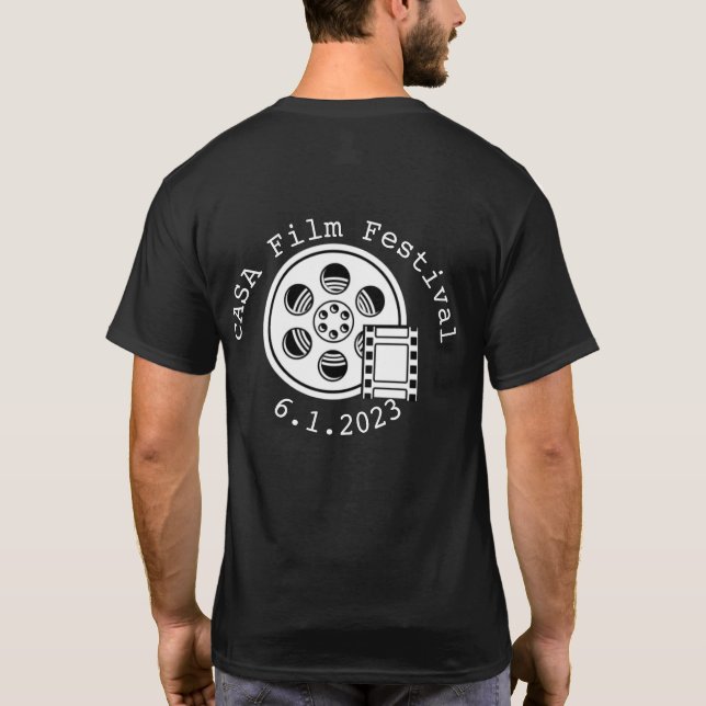 Camiseta festival de cine de casa (Reverso)