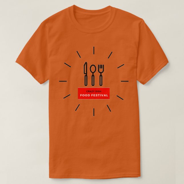 Camiseta Festival de Comida (Diseño del anverso)