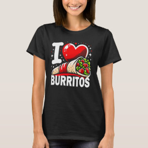 Camiseta Festival de comida I Heart Love Burritos
