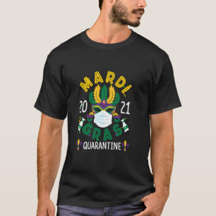 Camiseta Festival de Cuarentena Mardi Gras 2021 Face Mask C
