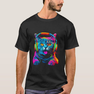 Camiseta Festival de DJ Gato British Shorthair