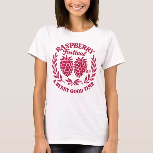 Camiseta Festival de frambuesa - Un buen momento para las b (Anverso)