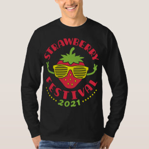 Camiseta Festival de fresa 2021 Fresas Cute Fruit S