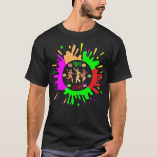 Camiseta Festival de Holi Feliz Día de fiesta Color de la I