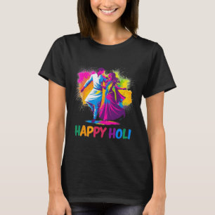 Camiseta Festival de Holi Feliz Día de los Colores Indios D