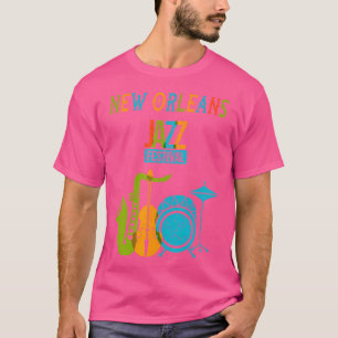 Camiseta Festival De Jazz De Nueva Orleans Regalo De Música