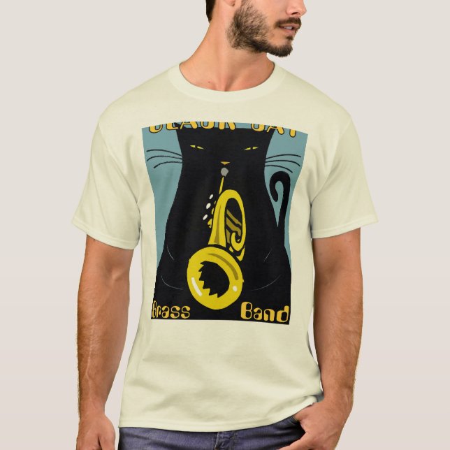 Camiseta Festival de Jazz, gatos negros (Anverso)
