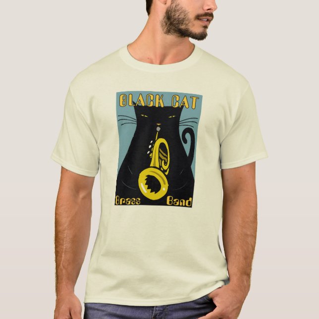 Camiseta Festival de Jazz, gatos negros (Anverso)