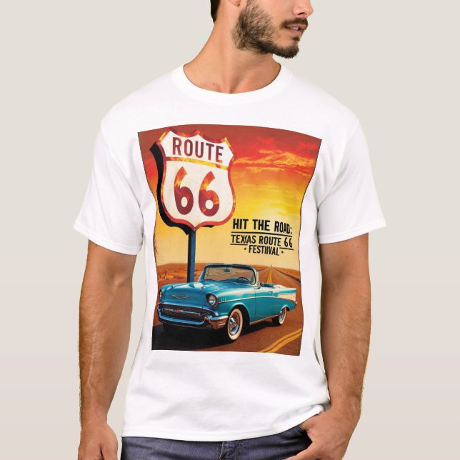 Camiseta Festival de la Ruta 66 de Texas (Anverso)