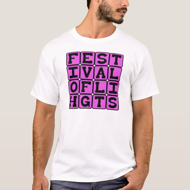 Camiseta Festival de las Luces, Hannukah (Anverso)