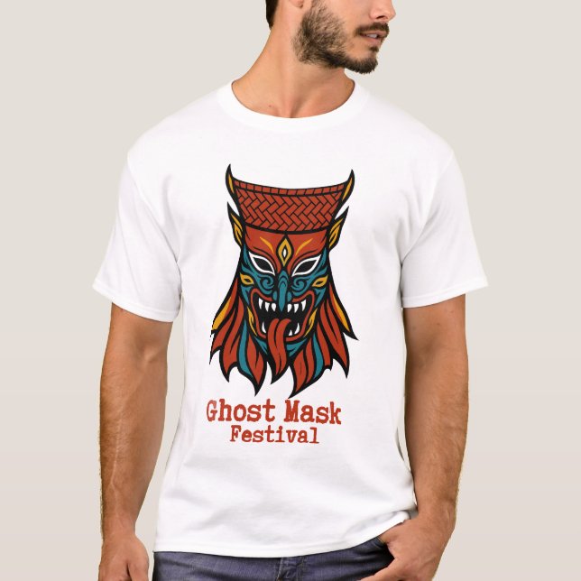 Camiseta festival de máscaras fantasma (Anverso)