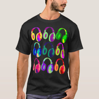 Camiseta Festival de música de baile para audífonos EDM DJ