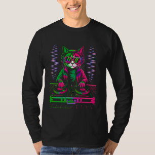 Camiseta Festival de Música House Gato DJ Techno Rave EDM G