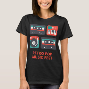 Camiseta Festival de Música Pop Retro – Cinta de Casete, Vi