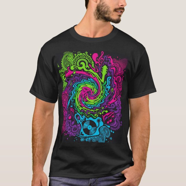 Camiseta Festival de Música Psicodélica T-Shirt | Trippy re (Anverso)