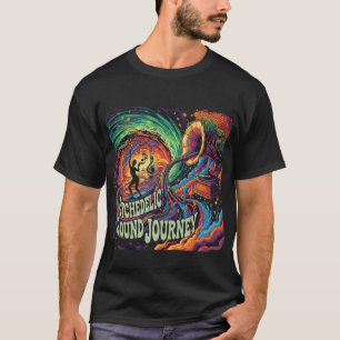 Camiseta Festival de música psicodélico Retro colorido de c