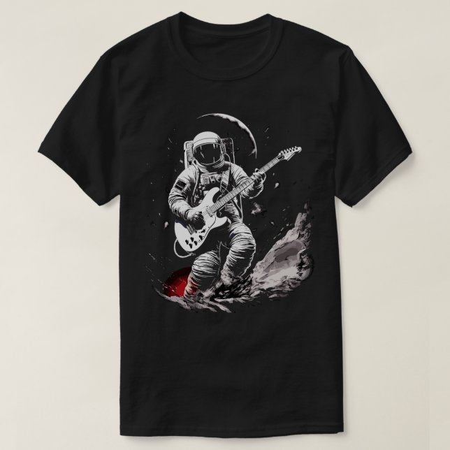 Camiseta Festival de Música Roll de Rock Astronauta Space G (Diseño del anverso)