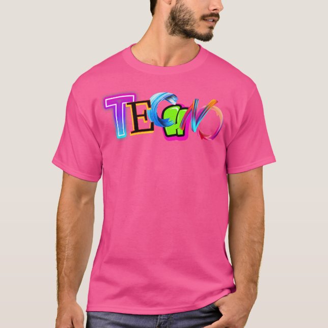 Camiseta Festival de Música Techno Edm Rave Dubstep (Anverso)
