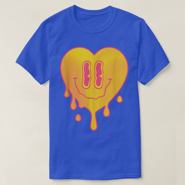 Camiseta Festival de Música Techno Heart EDM Rave Dubstep  (Diseño del anverso)