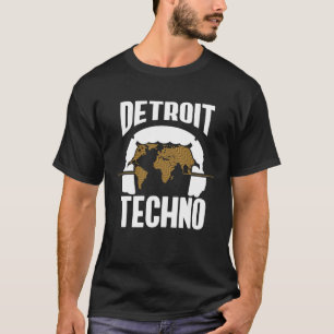 Camiseta Festival de Música Techno House de Detroit Synthpo