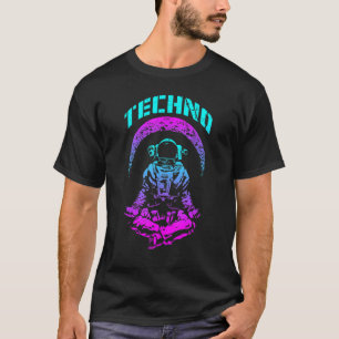 Camiseta Festival de música Techno Rave Edm Trippy Astronau