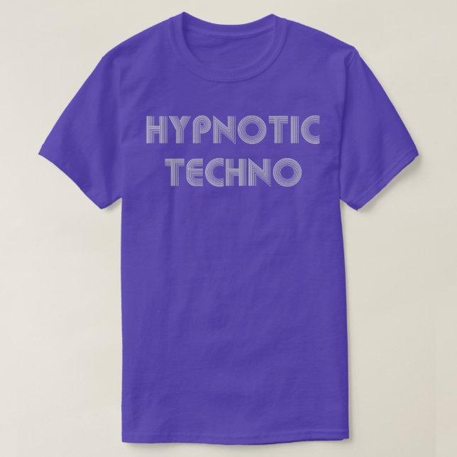 Camiseta Festival de música tecno hipnótico (Diseño del anverso)