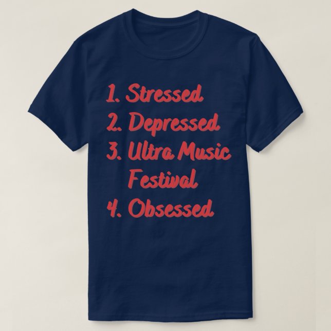 Camiseta Festival de Música Ultra Deprimido Destacado (Diseño del anverso)