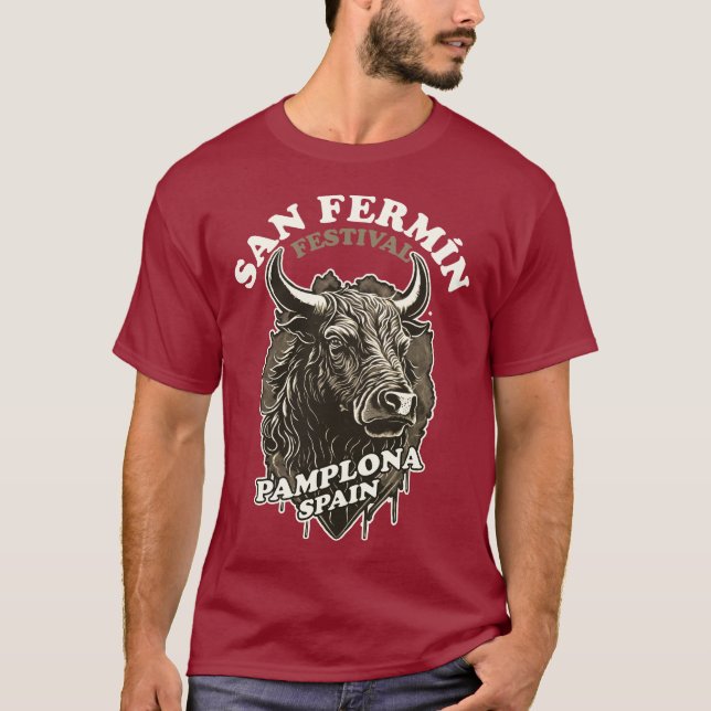 Camiseta Festival de San Fermín - Encierro (Anverso)