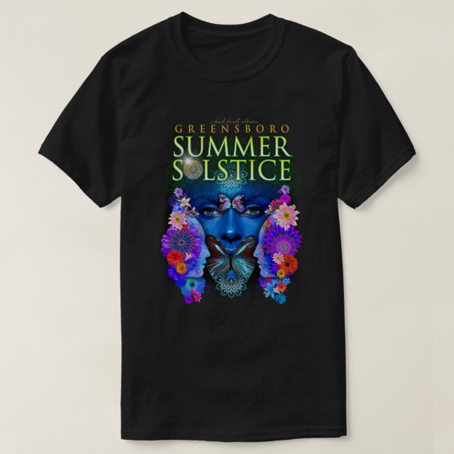 Camiseta Festival de solsticio de verano de Greensboro 2021 (Diseño del anverso)