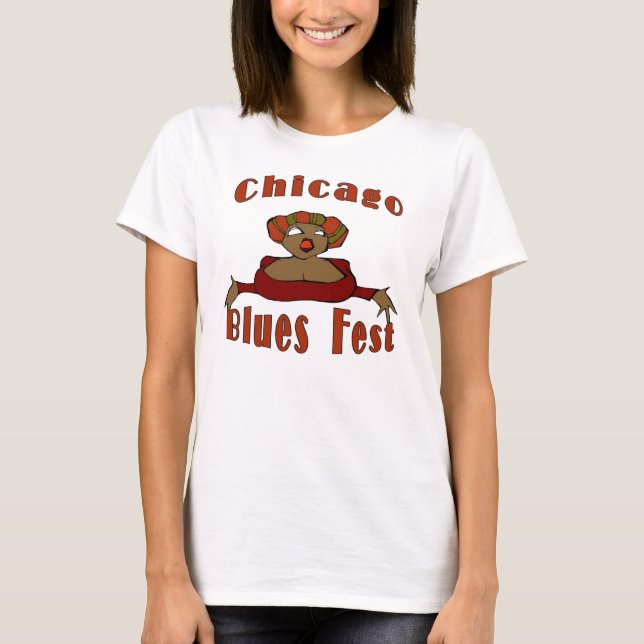 Camiseta Festival del Blues de Chicago (Anverso)